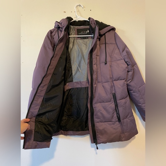 Arctic Expedition Gaspe hybraDOWN™ Parka Purple - Picture 12 of 16